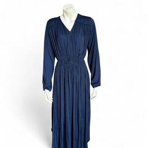 Joie Elegant Navy Long Sleeve Dress